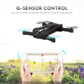 Mais recente câmera de 720P HD selfie drone sensor de gravidade conjunto de altura drone dobrável forma de carro quadcopter 3D flip PK Eachine E52